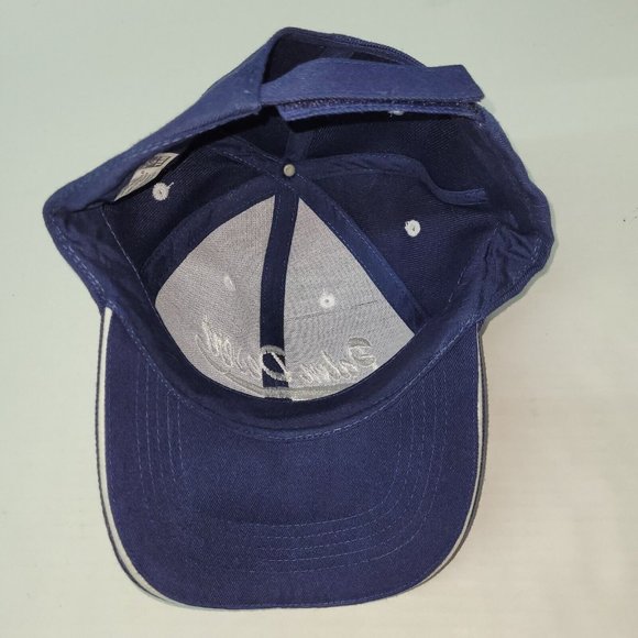 Palm Desert Hat Mens OS Hook & Loop Back Ballcap Blue Golf Logo - Picture 6 of 9